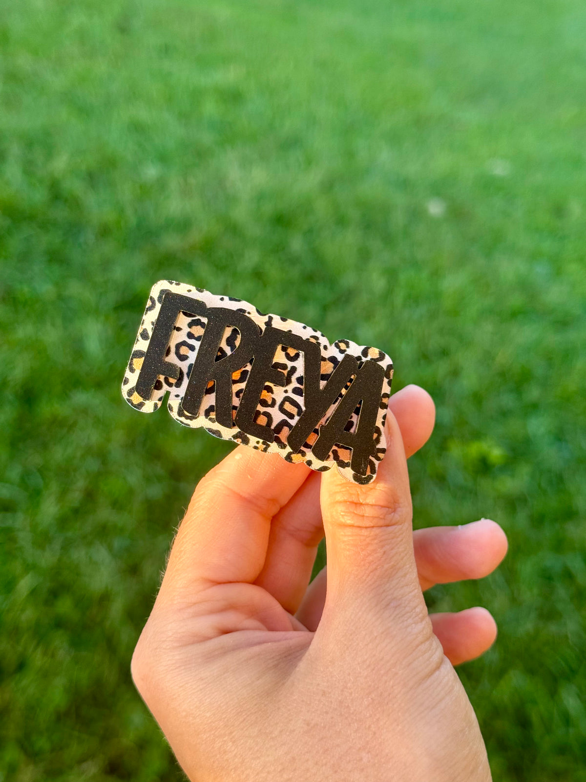 Name Center | Leopard • Matte Black