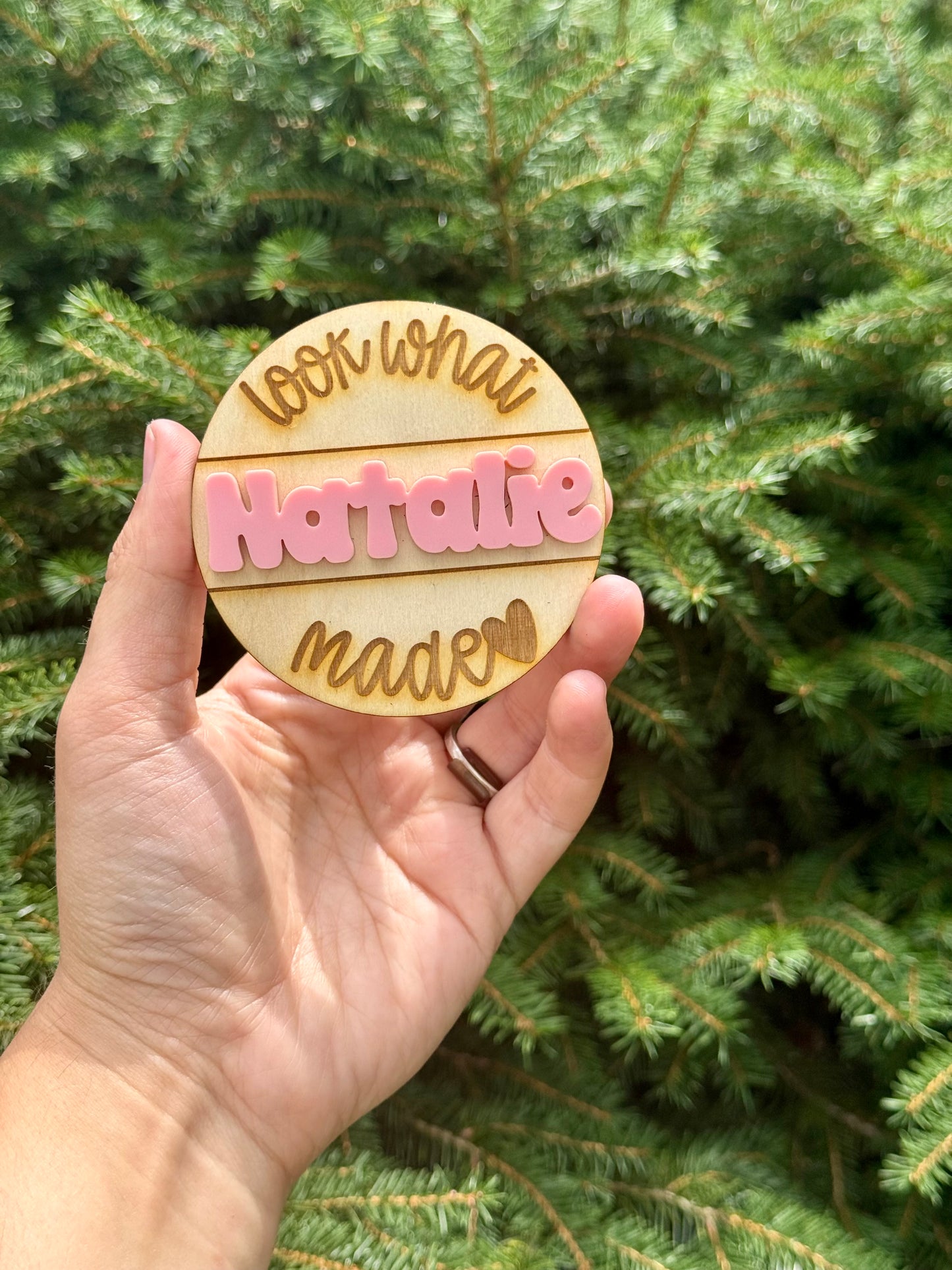 Magnet | Circle Look What I Made (Heart)