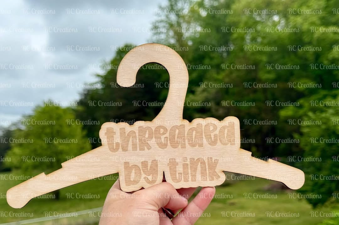 Custom Engraved Wood Hanger