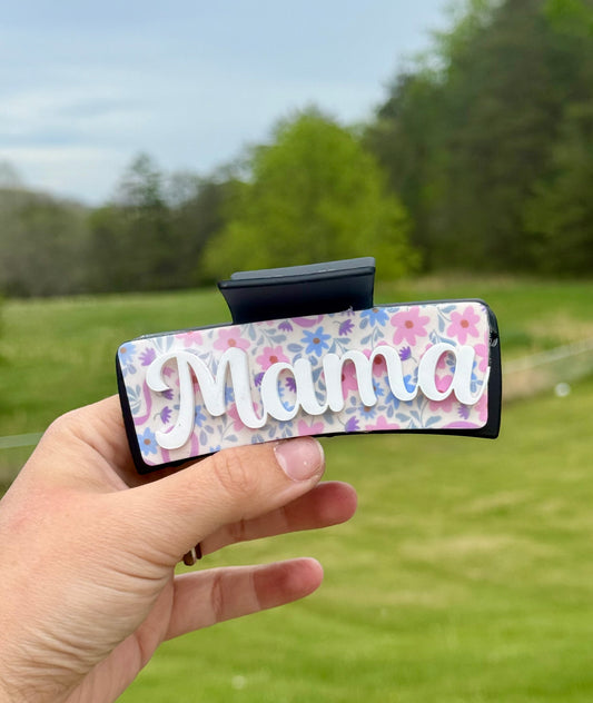 Floral Claw Clip | Mommy & Mini Option