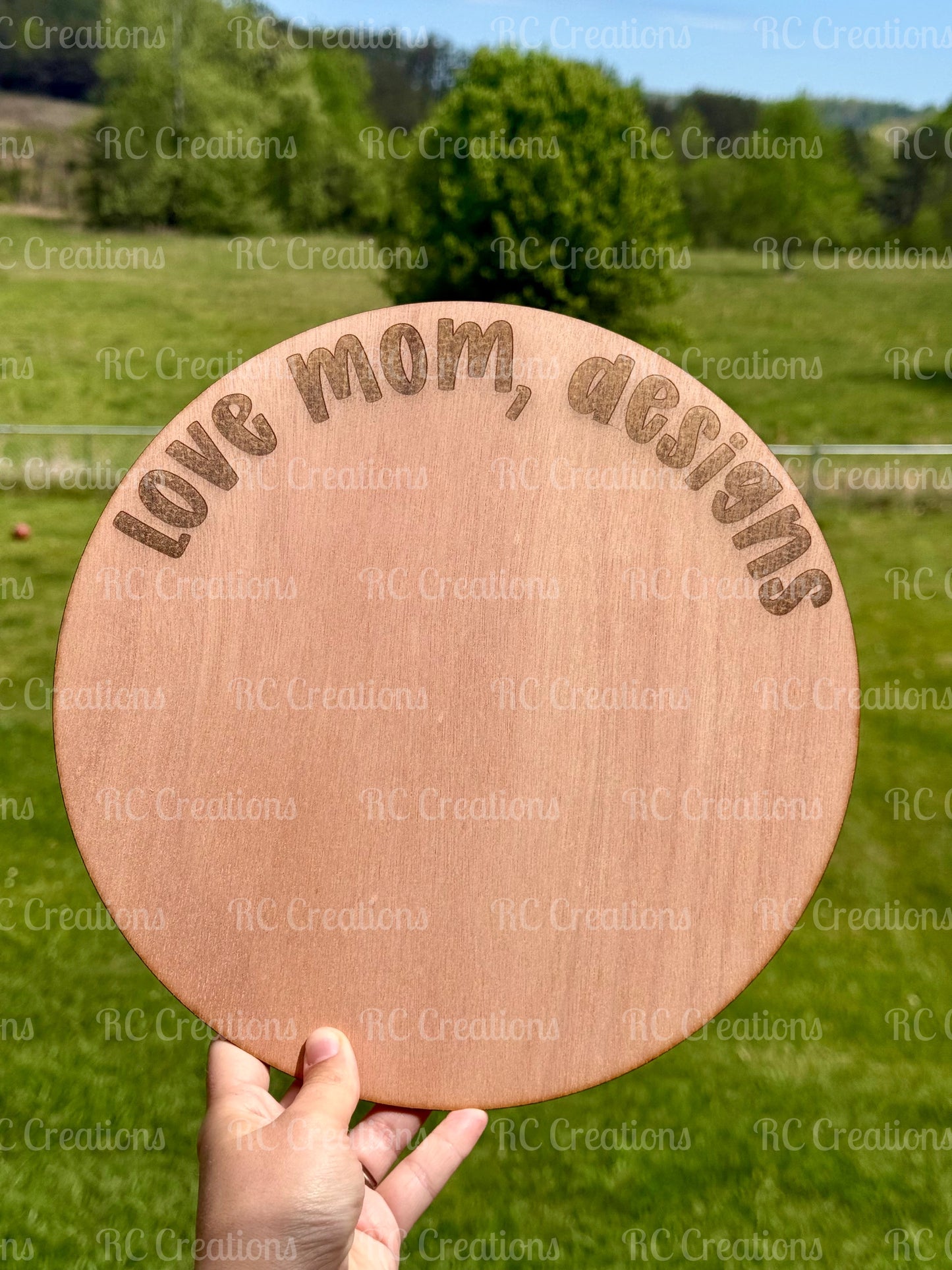 Custom Engraved Wood Watermark
