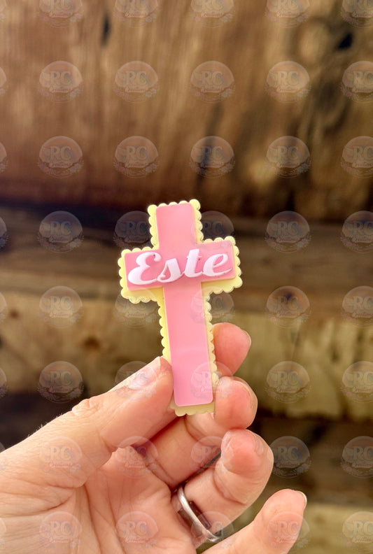 Medium Cross Name Clip
